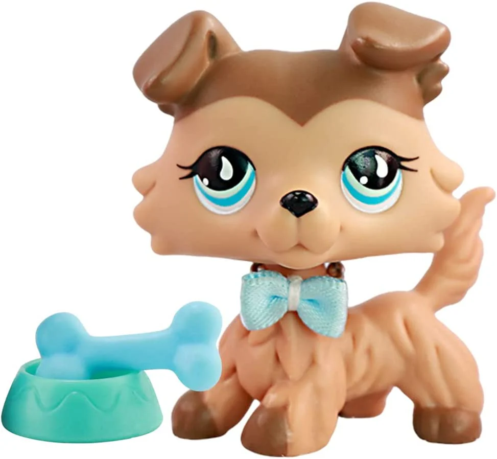 Link to LPS shrine. Collie Littlest Pet Shop dog with blue bowtie.